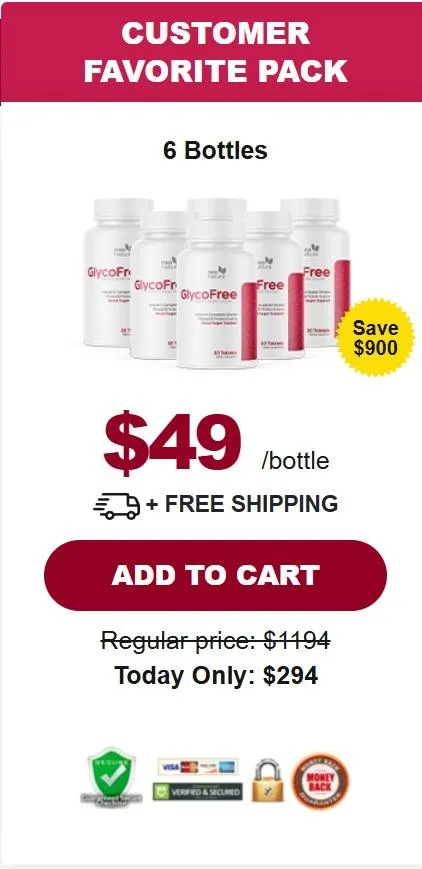 Glycofree 6 Bottle Price